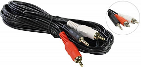 5bites (AC35J2R-050M) Кабель  Jack3.5-M  --) 2RCA-M  5м