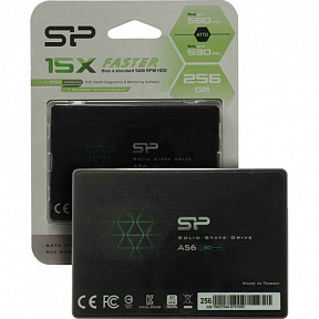 SSD 256 Gb SATA 6Gb/s Silicon Power A56 (SP256GBSS3A56B25) 2.5"  3D TLC