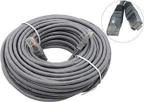 Patch Cord  UTP  кат.5e 20м,  серый