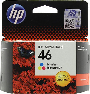 Картридж HP CZ638AE (№46) Color для HP Deskjet Ink Advantage 2020hc/2520hc