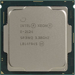 CPU Intel Xeon E-2124 3.3 GHz/4core/1+8Mb/80W/8  GT/s LGA1151