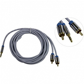 Vention (P550AC300-S) Кабель  Jack3.5-M  --) 2RCA-M  3м