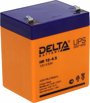 Аккумулятор Delta HR 12-4.5  (12V,  4.5Ah) для  UPS