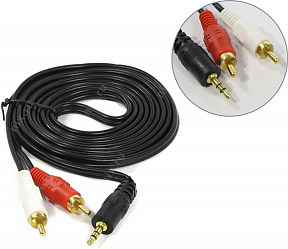 Exegate (EX225927RUS)  Кабель  Jack3.5-M  --) 2RCA-M  2м