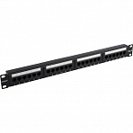 Patch Panel 19" 1U UTP 24 port кат.6 Exegate (EX281080RUS) разъём KRONE&110  (dual IDC)