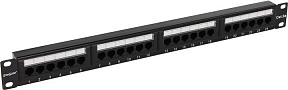 Patch Panel 19" 1U UTP 24 port кат.5e Exegate (EX256752RUS) разъём KRONE&110 (dual IDC)