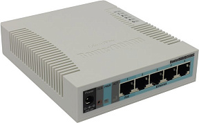 MikroTik (RB260GS) Управляемый коммутатор  (5UTP  10/100/1000Mbps +  1SFP)