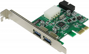 Orient VA-3U2219PE (OEM) PCI-Ex1, USB3.0, 2 port-ext, 19 pin port-int