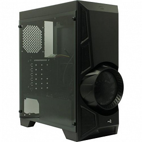 Miditower Aerocool AeroEngine (RGB-G-BK-v2 Black) ATX Без БП, с окном