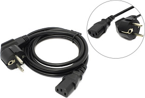 VCOM (CE021-CU0.5EURO-1.8м) Кабель компьютер - розетка 220V 1.8м  Европейский стандарт