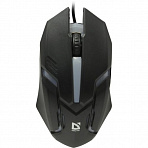 Defender Optical Mouse Сyber (MB-560L Black)  (RTL)  USB 3btn+Roll  (52560)