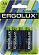 Ergolux (LR6 BL-4) Size AA, щелочной (alkaline) (уп. 4 шт)