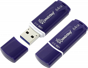 SmartBuy Crown (SB64GBCRW-Bl) USB3.0  Flash  Drive 64Gb  (RTL)