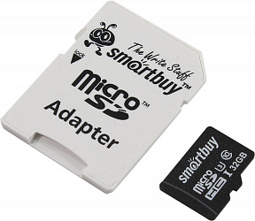 SmartBuy (SB32GBSDCL10U3-01) microSDHC 32Gb UHS-I  U3  + microSD--)SD  Adapter