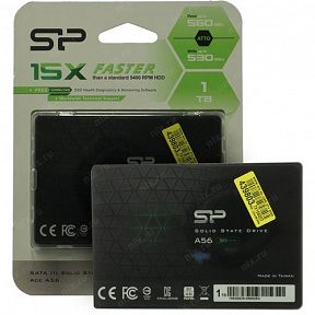 SSD 1 Tb SATA 6Gb/s Silicon Power A56 (SP001TBSS3A56A25) 2.5" 3D TLC