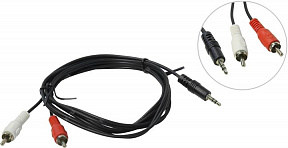 Telecom (TAV7183-1.5M) Кабель Jack3.5-M --)  2RCA-M 1.5м