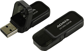 ADATA UV240 (AUV240-64G-RBK)  USB2.0  Flash Drive  64Gb