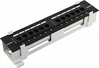 Patch Panel UTP 12 port кат.5e настенная Exegate (EX256754RUS)  разъём  KRONE&110 (dual  IDC)