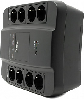 UPS 650VA PowerCom Spider (SPD-650N  Euro Black)