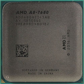 CPU AMD A8-7680     (AD7680AC) 3.5 GHz/4core/SVGA RADEON R7/2  Mb/45W/5  GT/s Socket  FM2+