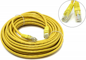 Patch Cord UTP кат.5e  10м, жёлтый