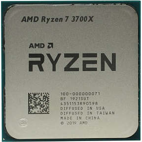 CPU AMD Ryzen 7 3700X     (100-000000071) 3.6 GHz/8core/4+32Mb/65W  Socket AM4