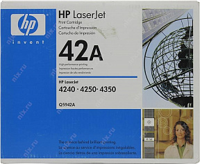 Картридж HP Q5942A (№42A) BLACK  для HP LJ  4250/4350 серии