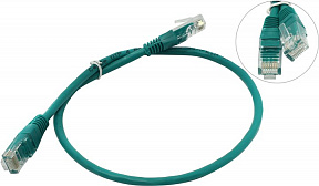 Patch Cord  UTP  кат.5e 0.5м,  зелёный