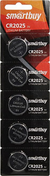 Smartbuy SBBL-2025-5B CR2025 (Li, 3V) (уп. 5 шт)