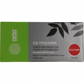 Картридж Cactus CS-TK5230BK Black  для  Kyocera Ecosys  M5521cdn/M5521cdw/P5021cdn/P5021cdw