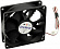 ZALMAN (ZM-F1 PLUS SF) Fan for  m/tower  (3пин, 80x80x25мм,  20-23дБ,2000об/мин)