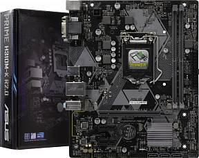 ASUS PRIME H310M-K R2.0 (RTL) LGA1151 (H310) PCI-E Dsub+DVI GbLAN SATA MicroATX 2DDR4