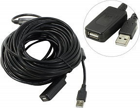 Кабель удлинительный активный USB 2.0-repeater (A--)A) 20м