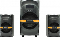 Колонки Dialog Progressive AP-210B (2х15W +Subwoofer 30W, дерево, SD, USB,  Bluetooth, ПДУ)