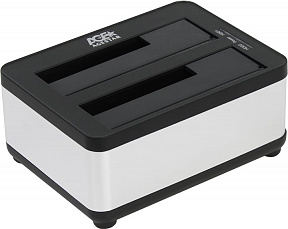 AgeStar (3UBT8-Silver) SATA Docking Station (для подключения 2x3.5"/2.5"SATA HDD, USB3.0)